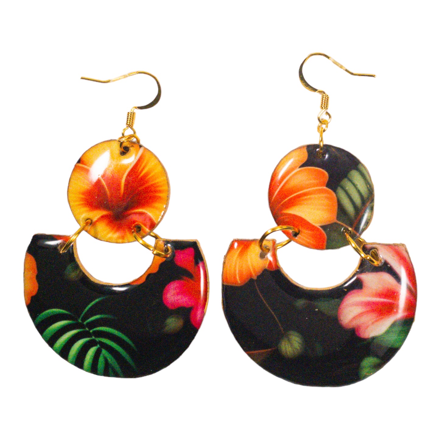 Vibrant Tropical Recycled Earring