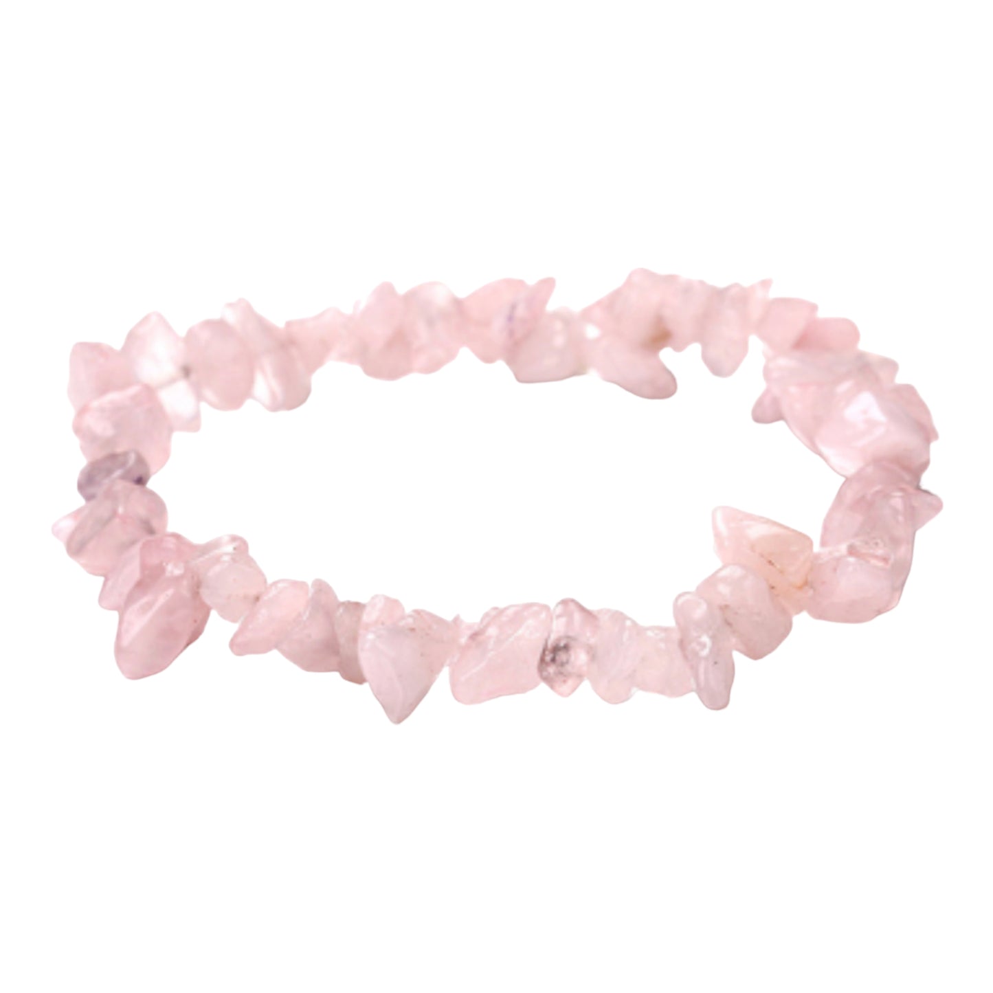 Handmade Rose Quartz Natural Stone Stretch Bracelet