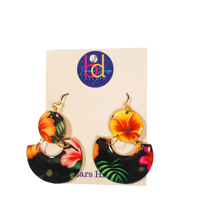 Vibrant Tropical Recycled Earring