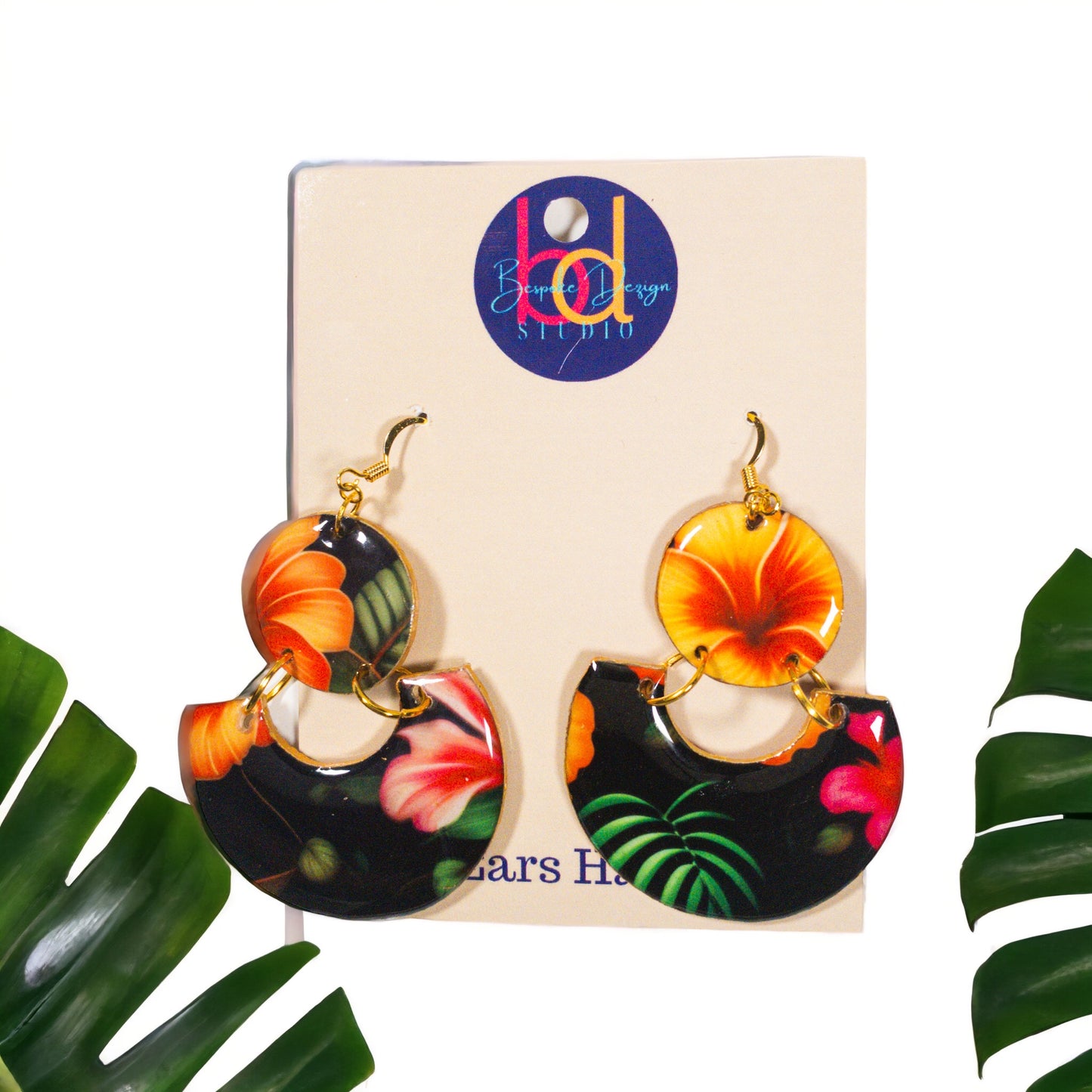 Vibrant Tropical Recycled Earring