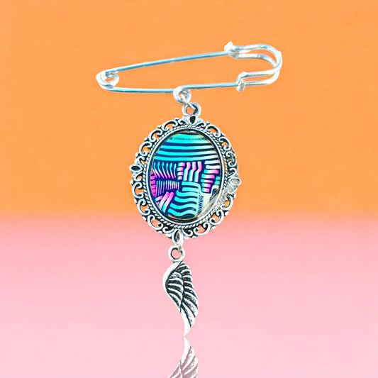 Safety Pin Stainless Steel Brooch