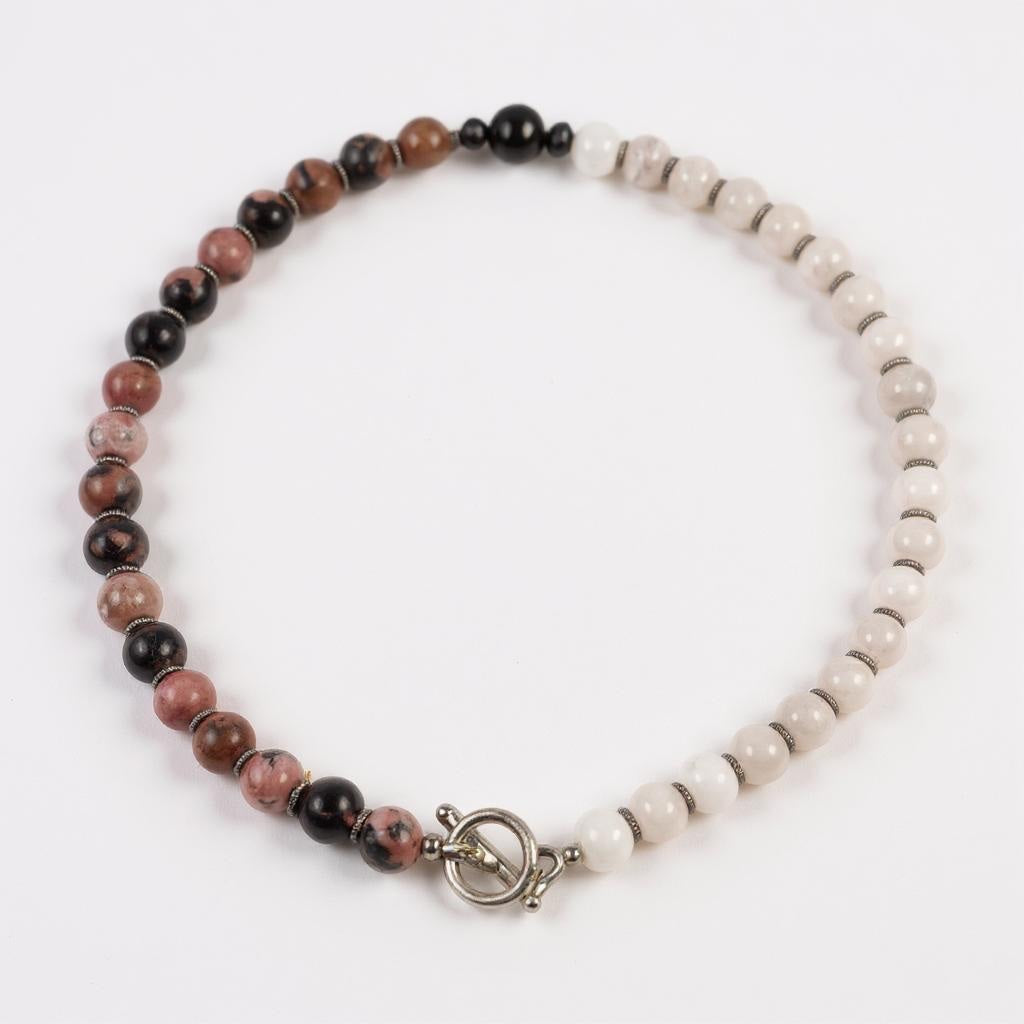 Heart Light Choker – Rose Quartz & Rhodonite for Love & Compassion
