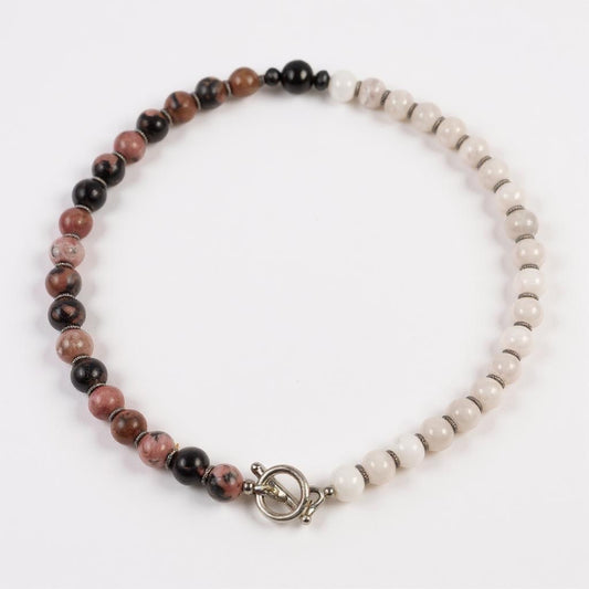 Heart Light Choker – Rose Quartz & Rhodonite for Love & Compassion