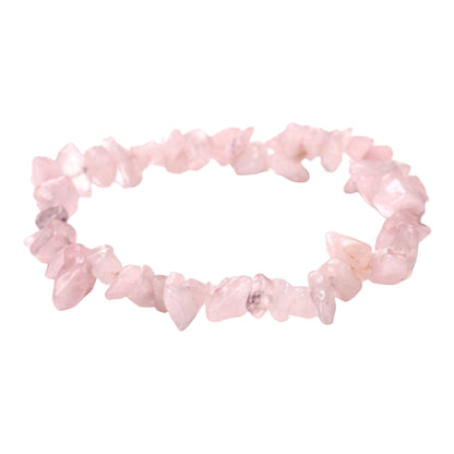 Handmade Rose Quartz Natural Stone Stretch Bracelet