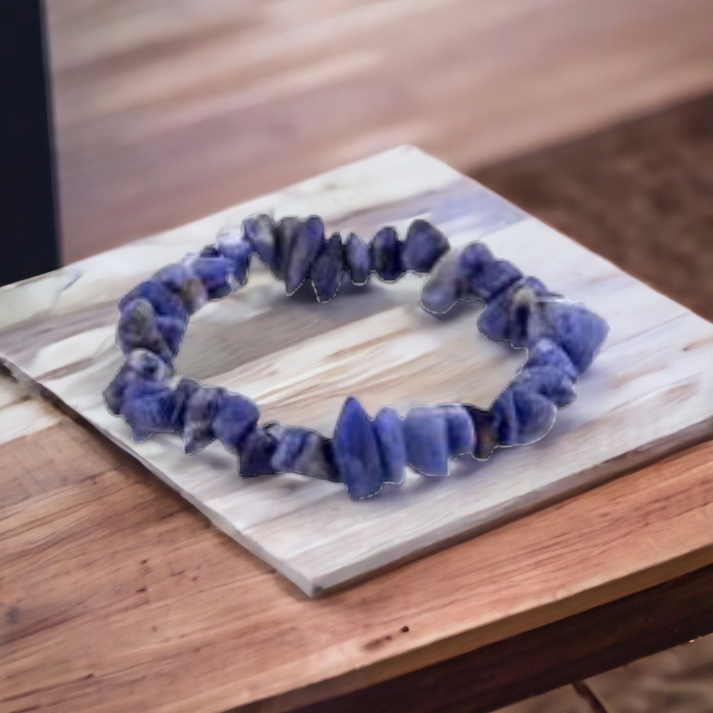 Handmade Sodalite Natural Stone Stretch Bracelet