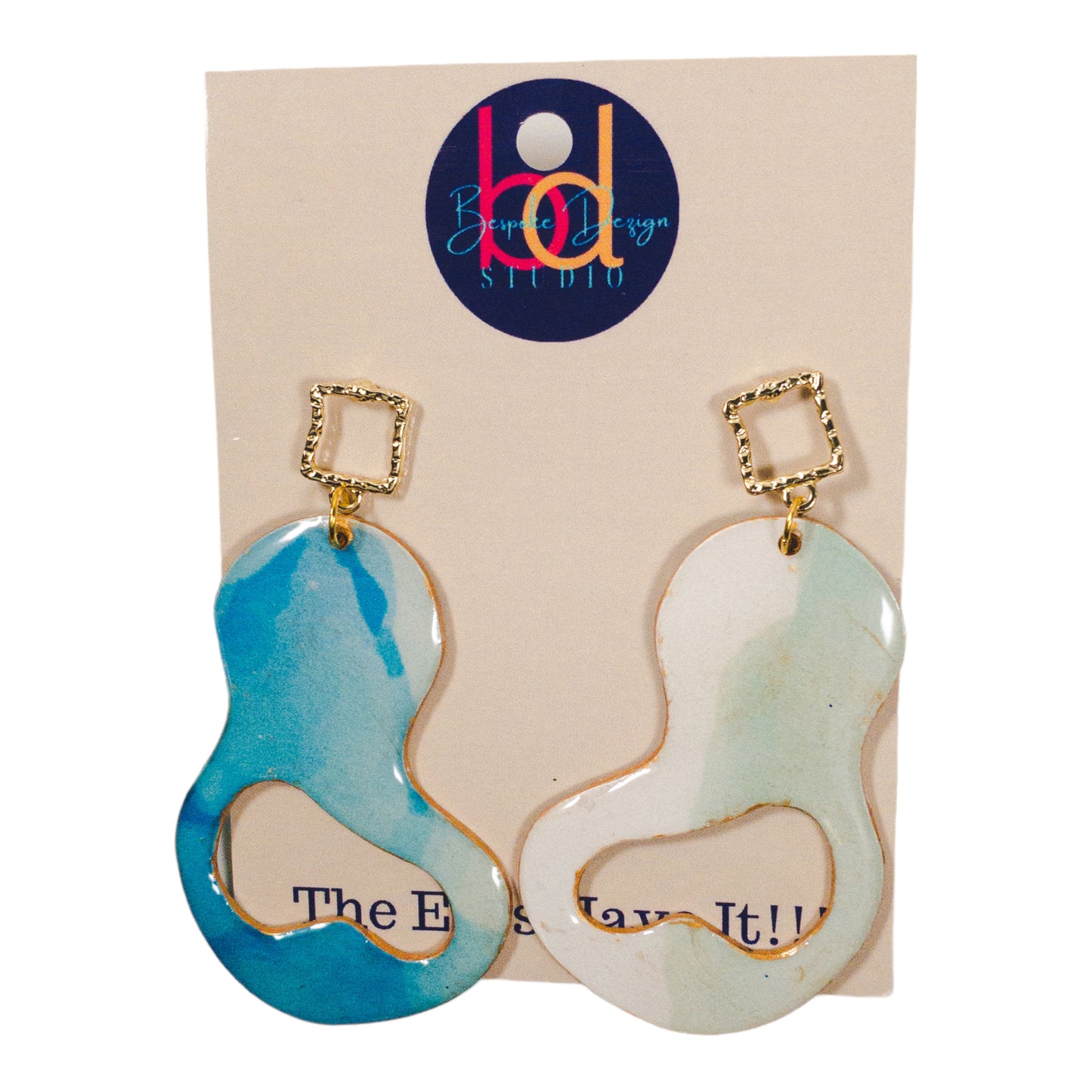 Abstract 8 Recycled Earrings