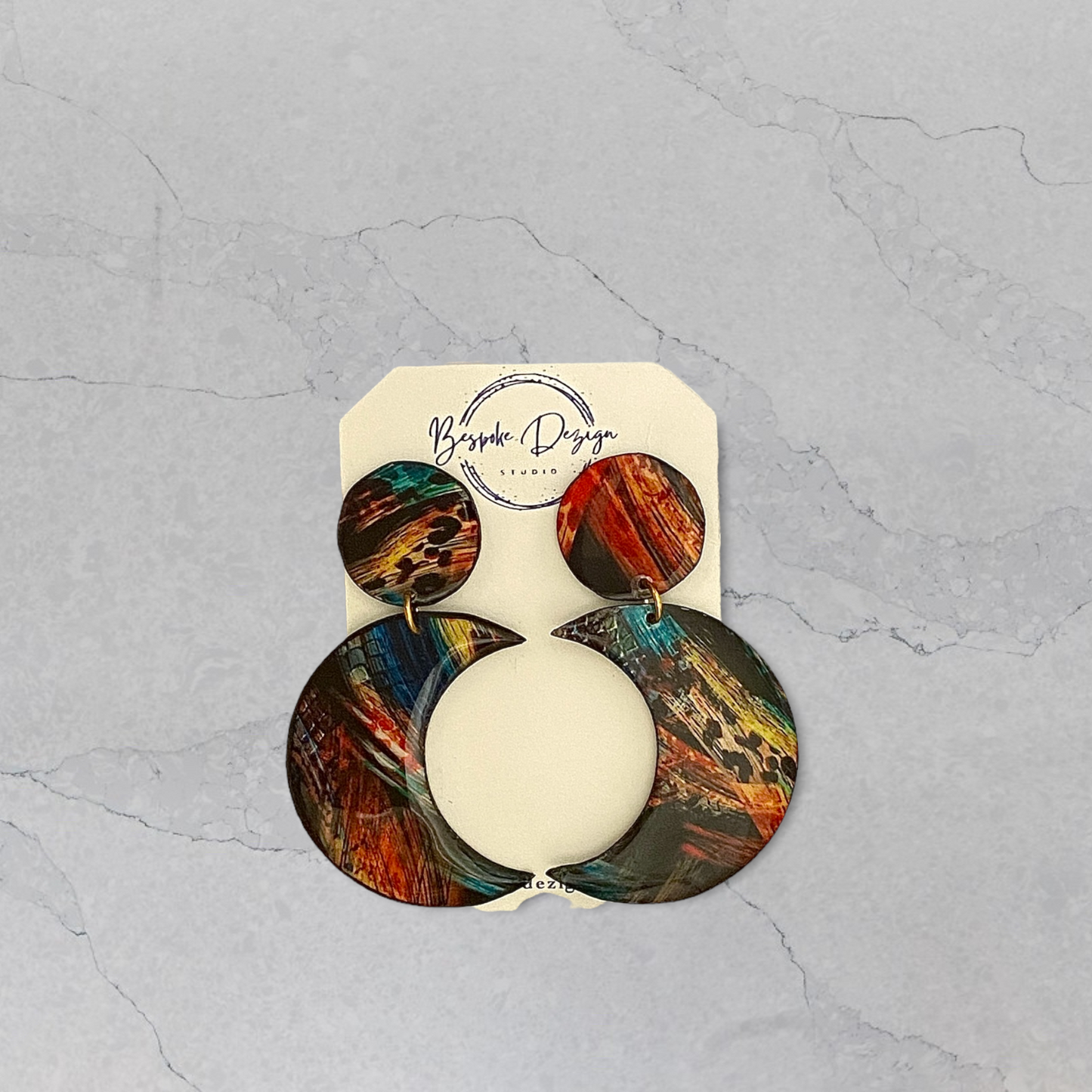 Half Moon Abstract Earrings