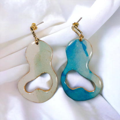 Abstract 8 Recycled Earrings